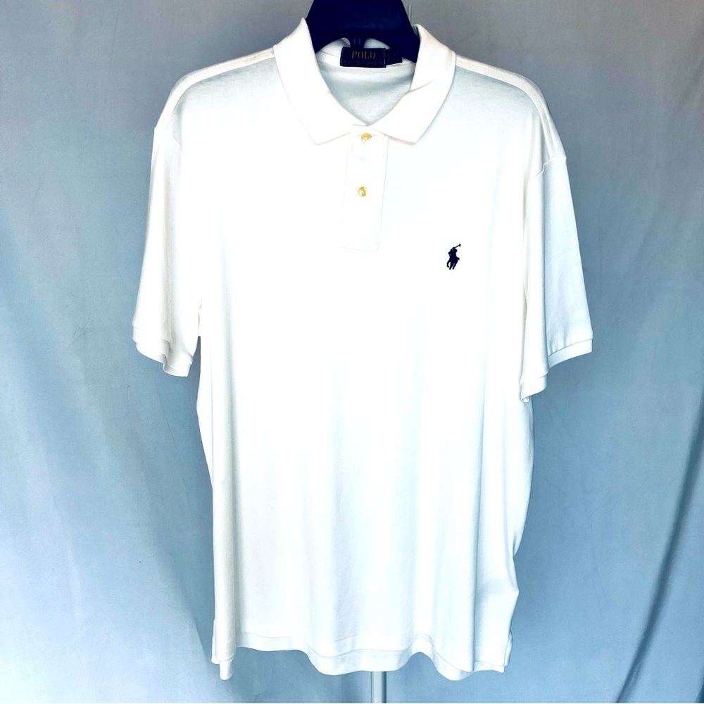 NWOT Polo by Ralph Lauren Men's Classic Fit White Polo Shirt- Size Large